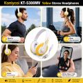 Koniycoi KT-5300MV Combo Offer Wired Stereo Headphones with Mic (Pink + Yellow) | 3.5mm Over-Ear Headset | Volume Control | For Mobile, PC, Laptop & Online Class | Buy 1 Get 1 ( Buy Nest BD ).