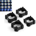 10-PCS 18650 Li-ion Battery Spacer Bracket Holder - Single Cell Plastic Battery Spacer for DIY Battery Pack, Power Bank, and Solar Applications Black.