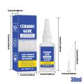 30ml Strong Super Ceramic Repair Glue Waterproof DIY Crafts Strong Adhesive for Pottery Porcelain Glass Metal Rubber. 