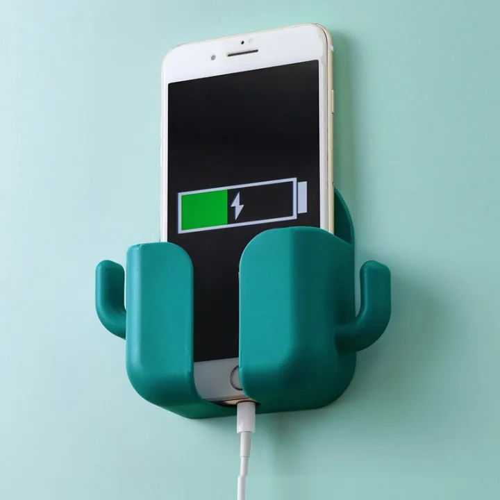 1pcs%20Punch-free%20Mobile%20Phone%20Holder%20Wall%20Mount%20Stand%20Remote%20Control%20Organizer%20Storage%20Box%20Charging%20Bedside%20Container%20Rack%20Gift%20-%20Image%204