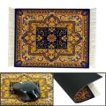 Mairuige Mini Persian Carpet Mouse Pad Desk Computer Notebook Mouse Mat Tea Coaster Pet Pad Multifunctional Anti-slip Desk Pad.