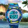 Sport Digital Watch for Kids Waterproof Luminous Children's Electronic LED Watch Fashion Multi-function Week Display Kids Watch. 