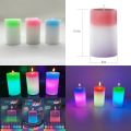 Magic Colour Changing Wax Candles New Type LED Colorful Light Home Lighting Romantic Flickering Holiday Gift Decoration. 
