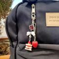 Cute Strawberry Cake Keychain For Women Creative Bow Heart Mobile Phone Lanyard Key Ring Bag Decoration Pendant Jewelry . 