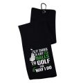 Funny Microfiber Premium Golf Towel, Embroidered Golf Towels for Golf Bags for Men&Women, Golf Accessories for Men Golfers Dad. 