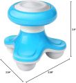 Mini Handheld Massager | Portable Electric Vibrating Body Massager with LED Light | Battery Operated Massage Device for Head, Neck, Back, Arms, Hands & Legs. 