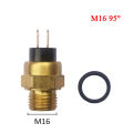 M16 65/75/80/85/90/95° Durable Brass Motorcycle Radiator Coolant Fan Water Temperature Thermostat Switch Efficient Performance. 