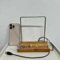 Now playing Vinyl Record Holder Light Up Vinyl Record Display Stand with Fingerprint-Proof Acrylic Albums, Warm White Light. 