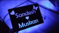 Customized name wall frame neon led Lights personalized name light decoration frame. 