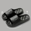 Cute Couple Pillow Slippers Female Summer Wear 2024 New Bathroom Bath Non-slip Indoor Home Eva Thick Bottom Sandals.