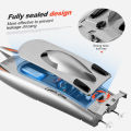2.4G RC High Speed Racing Boat Waterproof Double Motor Remote Control Professional Speedboat 805  Toys for boys. 