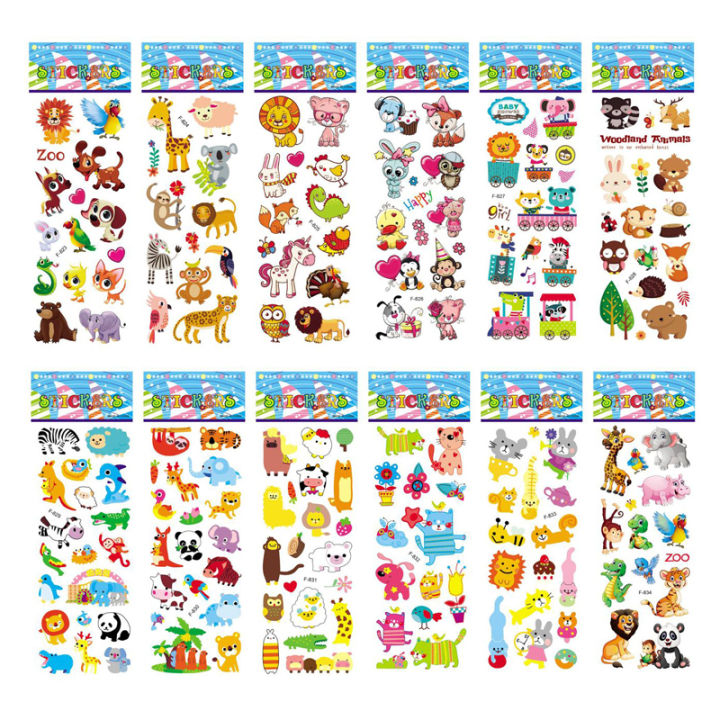 5%20Sheets%20Kids%20Stickers%20Puffy%20Stickers%20for%20Children%20Birthday%20Christmas%20New%20Year%20%20for%20Girl%20Boy%20Scrapbooking%20Cartoon%20Stickers%20-%20Image%202