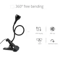 USB LED Reading Book Light Table Lamp Flexible Night Lights For Bedroom Bedside LED Desk Lamp With Clip Holder Luminaria. 