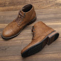 Men's Classical Leather Ankle Boots Comfortable Spring Fashion Men boots. 