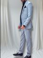 Mens Blazer Suit Stitched Solid Color. 