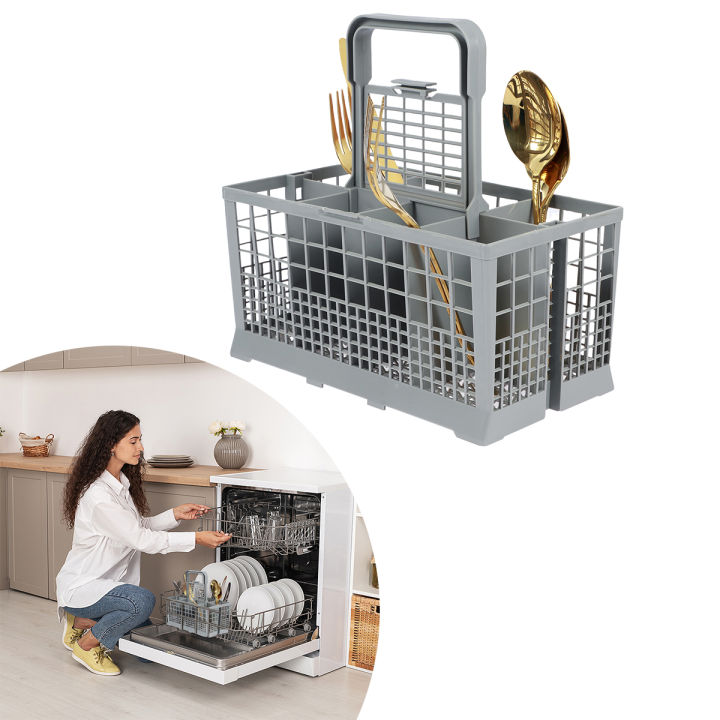 1PCS Dishwasher Cutlery Basket Knife Fork Storage Basket for Bauknecht Whirlpool Indesit Hotpoint Dish Washer Accessories