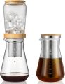 German Imported Soulhand Cold Brew Coffee Maker Iced Drip Coffee and Tea Maker, Iced Dripper Coffee Brewer with Adjustable Water Flow, Borosilicate Glass & Stainless Steel Filter Cold Drip Brewer - 1L/34oz. 