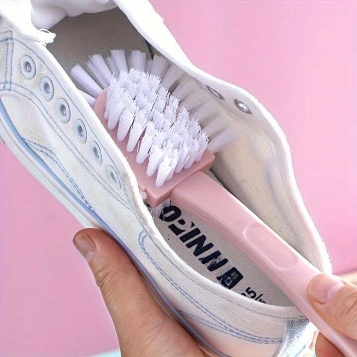 Creative Five-sided Shoe Brush Double-sided Ring Decontamination Gap Shoe Brush Household Plastic Bathroom Cleaning Brush