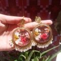 Resin jhumka earings for girls and women premium quality hand made resin jhumka in regular size name can be customized. 