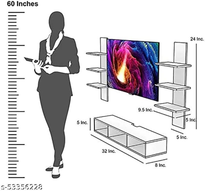 Wall%20Mounted%20Tv%20Unit%20With%20Wall%20Shelves/Tv%20&%20Entertainment%20Units/Wall%20Mounted%20Tv%20Unit/Tv%20Stand%20For%20Wall/Setup%20Box%20Stand%20For%20Living%20Room%20Bedroom%20Home%20Decor%20-Black,%20white%20brown%20Engineered%20Wood%20-%20Image%205