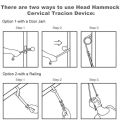 Hammock with stand for Neck Traction Massager Hamac cervicales to Reduce Neck Pain Relief Relaxation with Free Eye Mask. 