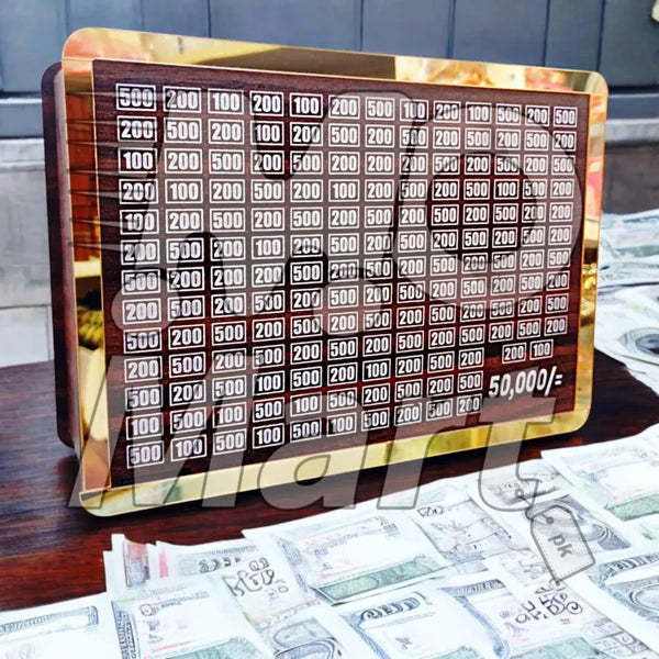 Trending 50000 Money Saving Box Material Wooden Lassani Quality A+1 Capacitiy Upto 50,000