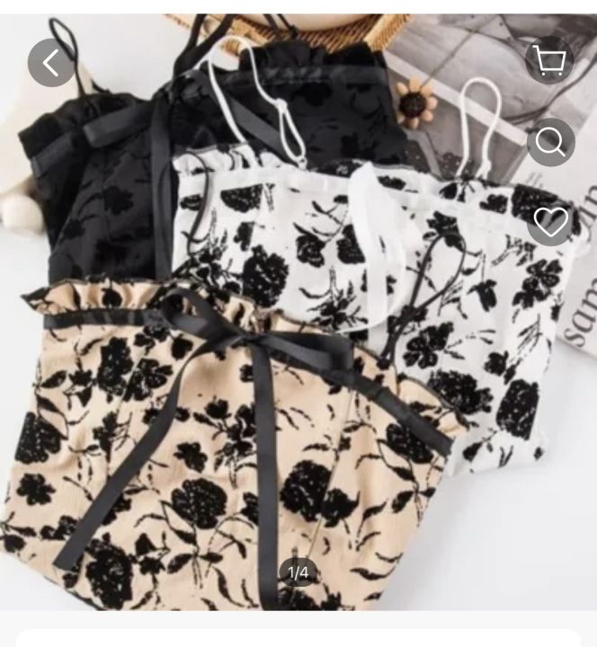 Strapless%20camisoles%20women%20sexy%20hot%20summer%20Rose%20prints%20crop%20top%20-%20Image%202