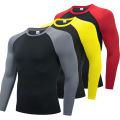 Compression T Shirt Men Long Sleeve Bodybuilding Running Shirt Quick Dry Workout Fitness Tights Gym Sport T-shirt Men Rashgard.