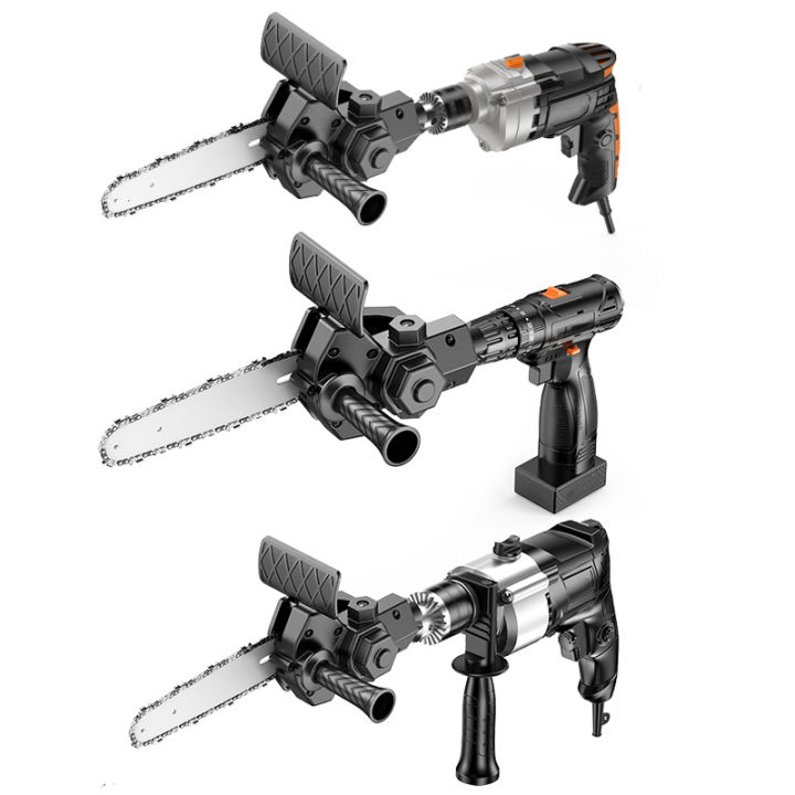 4/6%20Inch%20Electric%20Drill%20Modified%20To%20Electric%20Chainsaw%20adapter%20Tool%20Portable%20Conversion%20Head%20Kits%20%20Woodworking%20Pruning%20-%20Image%203