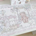 Cute Girlish Heart Strawberry Tea Party Animal PU Leather Mouse Pad Large Waterproof Desktop Keyboard Desk Pad Gaming Mousepad.