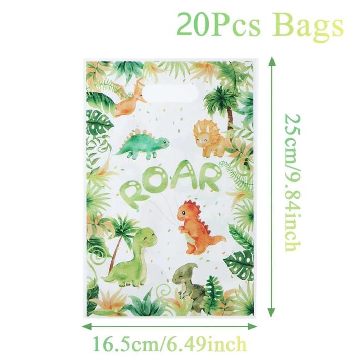20PCS%20Cartoon%20Dinosaur%20Candy%20%20Tote%20Bags%20-%20Adorable%20Party%20Favors%20for%20Kids%20Birthday,%20Dinosaur-Themed%20Party%20&%20%20Packaging%20-%20Image%204