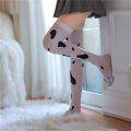 Over Knee Stockings Kawaii Cow Spot Print Contrast Color High Elasticity Cosplay Over Knee Thigh Stockings.