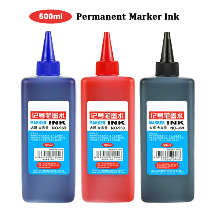 1 Box 500ml Permanent Marker Ink,Oily,Quick-Drying,Waterproof And Non ...