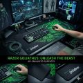 E-Universal 70x30cm Big Size Desk Mat PC Computer Desktop Mouse Mat Pad Wireless USB Gaming Keyboard Mouse Gaming Large Mouse Pad XXL (Green). 