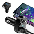 1/12pcs Car Mp3 Player Dual USB Fast Charger Bluetooth Receiver Compatible With 5.0 Fm Transmitter USB Flash Drive Plug Car Kit. 