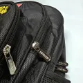 Richard School Bag - King of the Jungle (Black) - Backpack with waist straps. Comfortable.. 