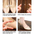 2 pairs Invisible Elastic Silicone Transparent Shoelaces for High Heel Shoes Fashion Design High Quality Straps Ankle Shoelace. 