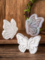 3D Easter Rabbit Candle Silicone Mold DIY Cat Bunny Handmade Soap Mould Butterfly Flower Printed Resin Gypsum Molds Home Decor.