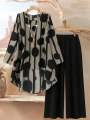 Trendy Floral Print Co-Ord Set For Women - Casual Top and Bottom 2 Piece Dress. 
