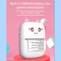 Portable Thermal Printer MINI Wirelessly BT 203dpi Photo Label Memo Wrong Question Printing With USB Cable Imprimante Portable. 