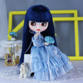 ICY DBS Blyth Doll BJD Joint Body White Skin Blue Hair Set Doll 1/6 30cm Girl Anime SD.