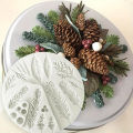 1pcLeaves Garland Pine Cone Wreath Silicone Mold，Candle Aromatherapy Silicone Mold，Clay Plaster Handmade Soap Silicone Mold，Crys. 