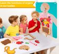 Montessori Human Body Parts Quiet Book,Toddler Toys Pretend Play Human Anatomy Book, Teaching Body Parts Felt Board  Stories. 