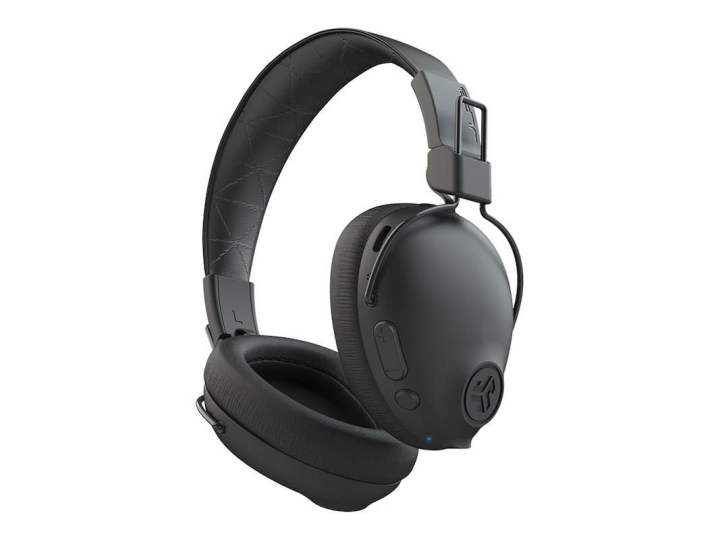 JLab Studio Pro ANC Bluetooth Wireless Over-Ear Headphones, 45+ Hour Bluetooth 5 Playtime, Smart Active Noise Cancellation, EQ3 Sound, Ultra-Plush Faux Leather and Cloud Foam Cushions, Black