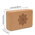 Cork Yoga Block Cork Yoga Bricks Eco-Friendly Natural Cork Block 9x6x3 Inch Non Slip Cork Block for Yoga Pilates. 