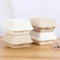 10/20 PCS Disposable Biodegradable Hamburger Box, Bento Lunch Box Baking Cak Food Containers Dessert Protection Snack Box. 