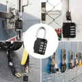 ORIA Combination Padlock 1PCS Password Locks 4 Digit Waterproof Outdoor Lock For Door Suitcase Bag Package Cabinet Locker Window. 