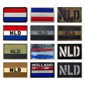 Netherlands Flag  Emblem Applique,PVC Dutch Flag Sticker,Holland Badge IR Reflective Patches for Backpack,Vest ,Clothing. 