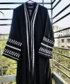 Premium Dubai Cherry Fabric Embroidered Abaya - Shukriya Closet. 