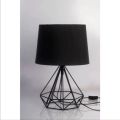 Rafeeq Store Modern Geometric Wired Metal Hollowed Out Table Lamp, Black | Diamond Shaped Table Lamp | Unique Home Decorative Wired Table Lamp | Metal Table Lamp | Lamp For Bedroom | Table Lamp For Study | Table Lamp For Side Table | Best Table Lamp |Lamp. 